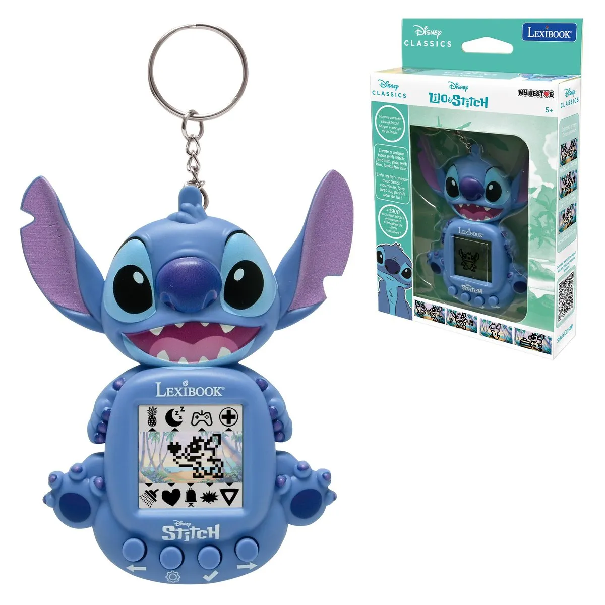Lexibook Disney Stitch My Best-e: Consola Portátil Interactiva y Educativa para Niños
