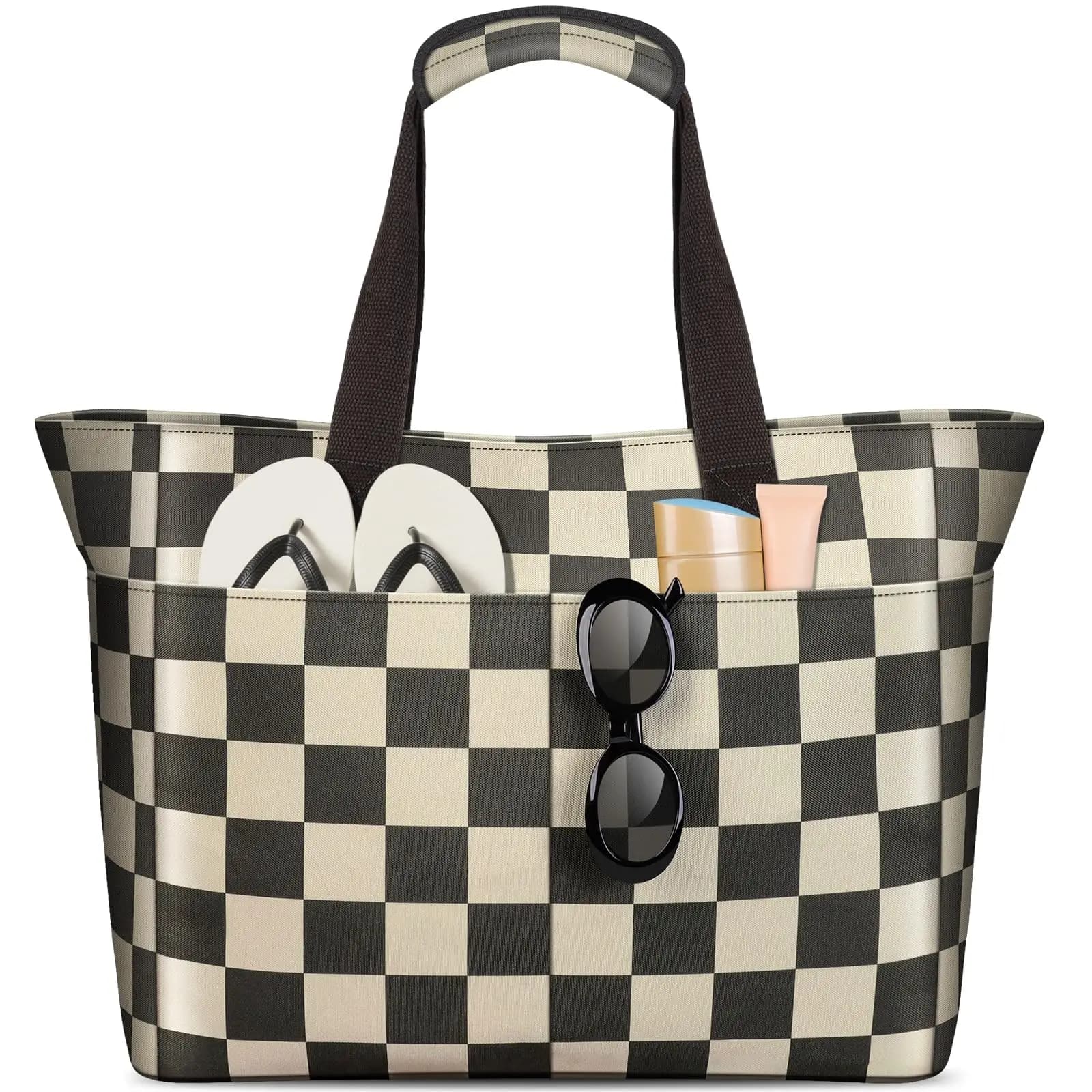 Bolsa de Playa Grande 35L con Compartimento Impermeable