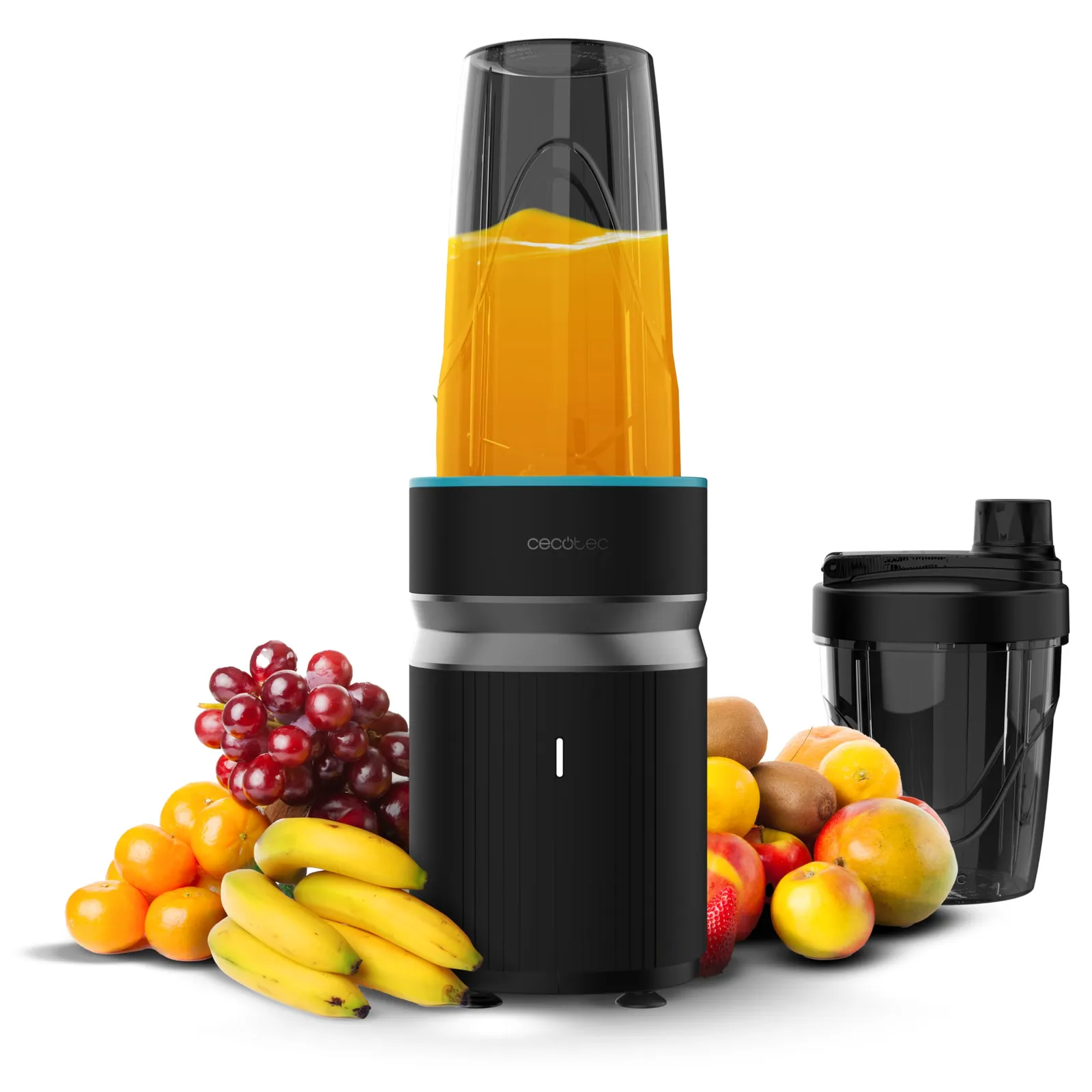 Batidora Cecotec PowerTitanium 1000 Push2Go Duo: 1000W, 2 Vasos, LED