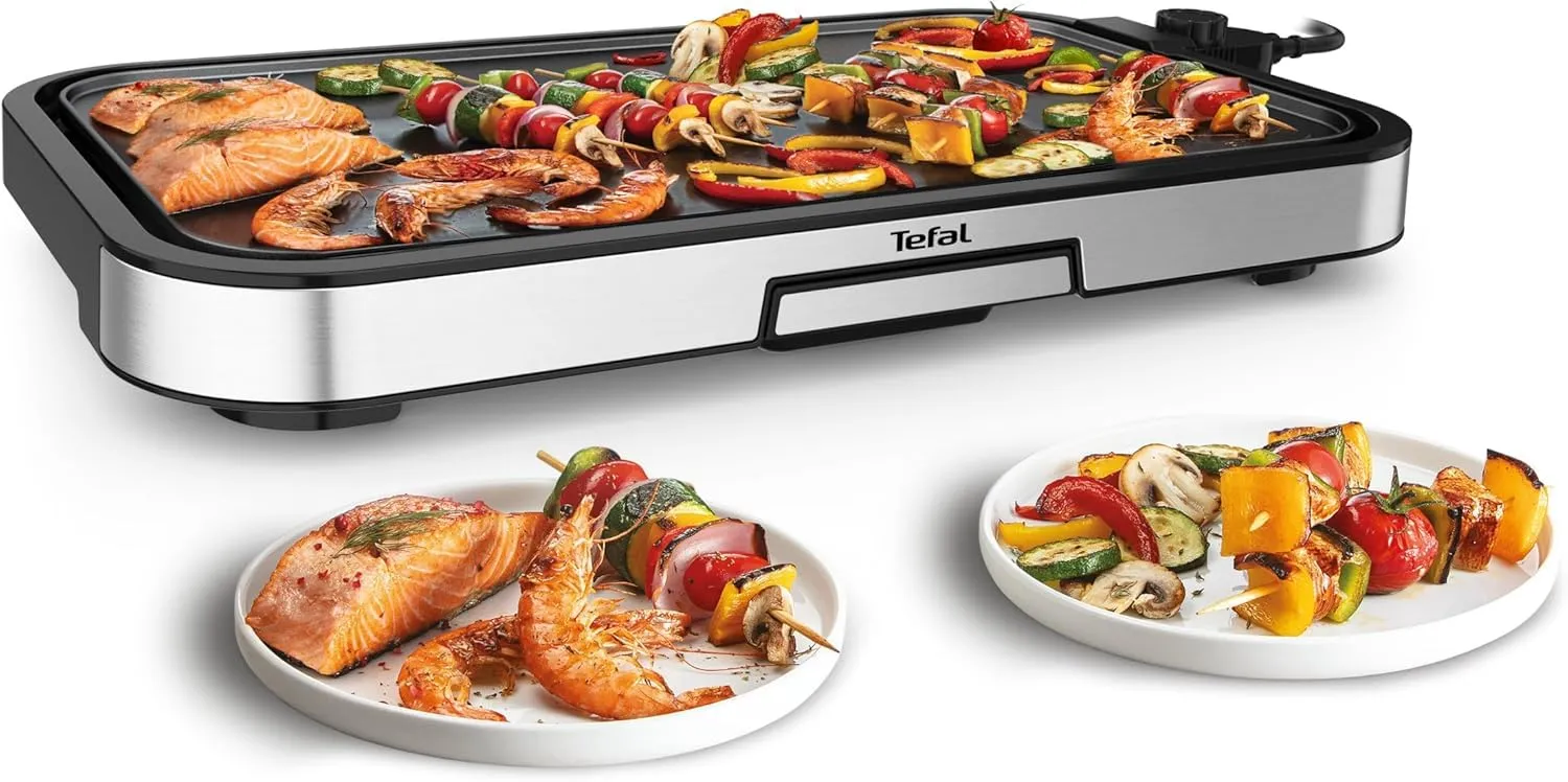 Parrilla Eléctrica Tefal Giant Plancha XL CB631D10 - 2300W, 12 Personas
