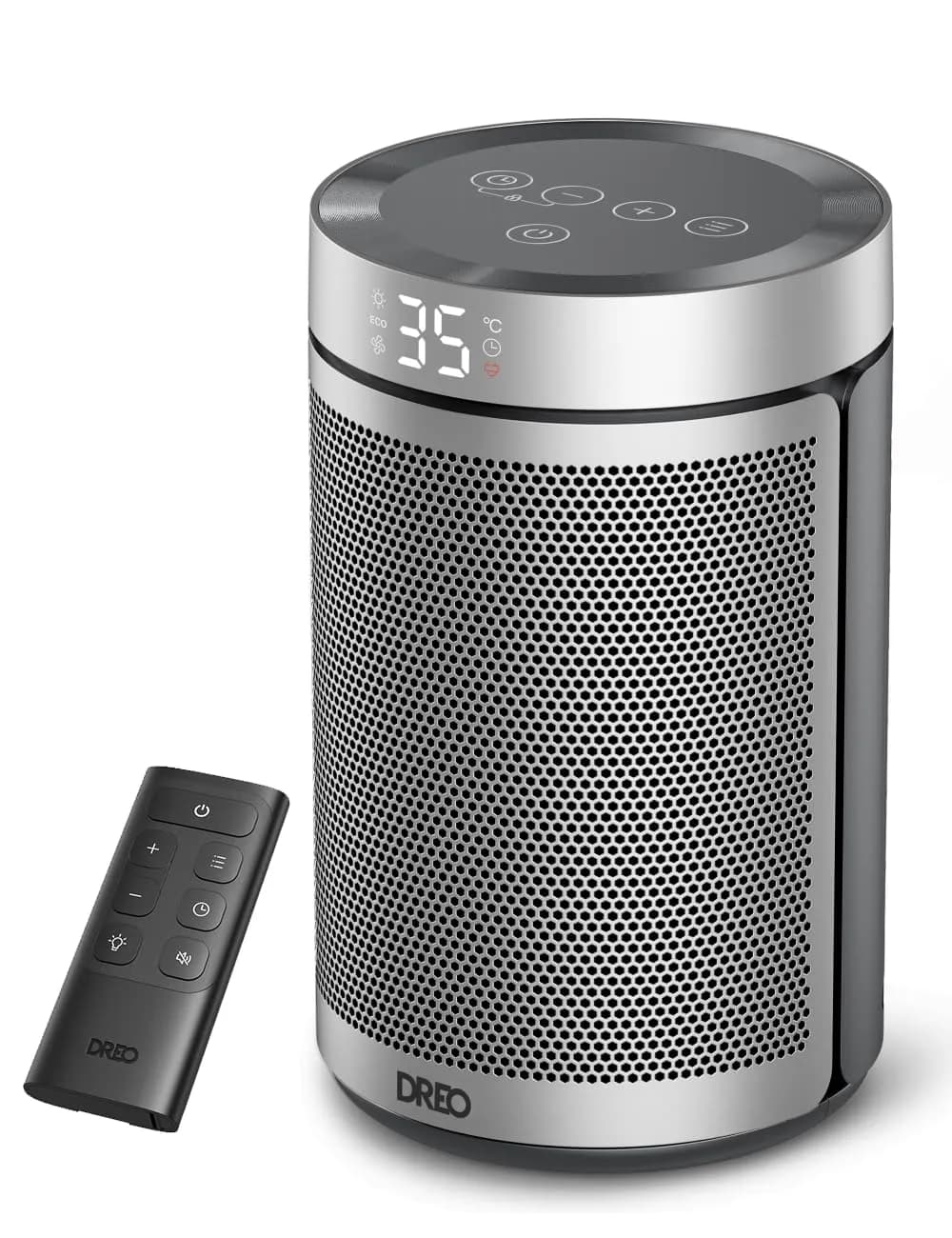 Dreo Atom 316 Calefactor Cerámica PTC 1500W Silencioso 34 dB con Termostato y Temporizador