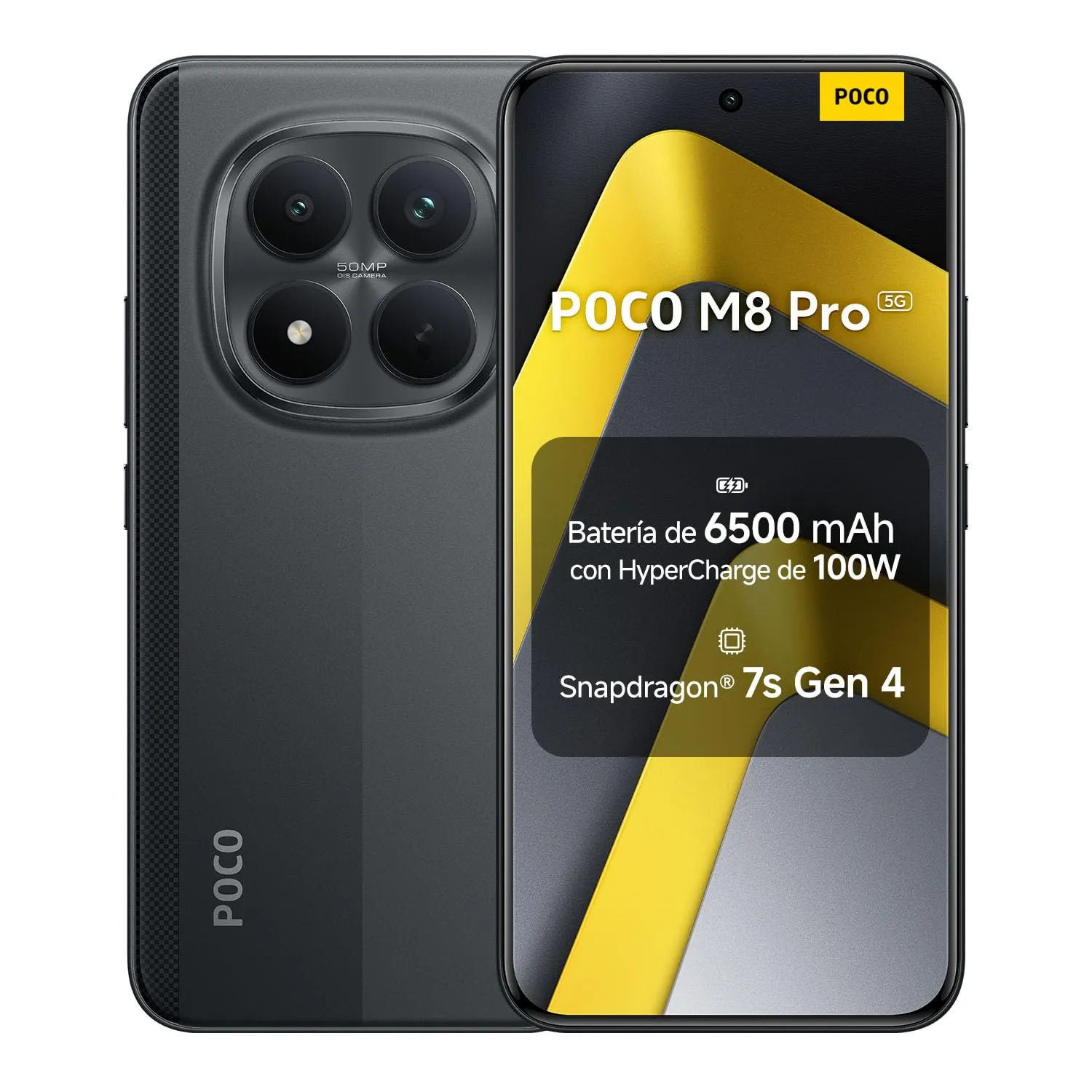 Xiaomi Poco M8 Pro 5G: 12+512GB, AMOLED 6.83" 1.5K, Snapdragon 7s Gen 4, 50MP, 100W