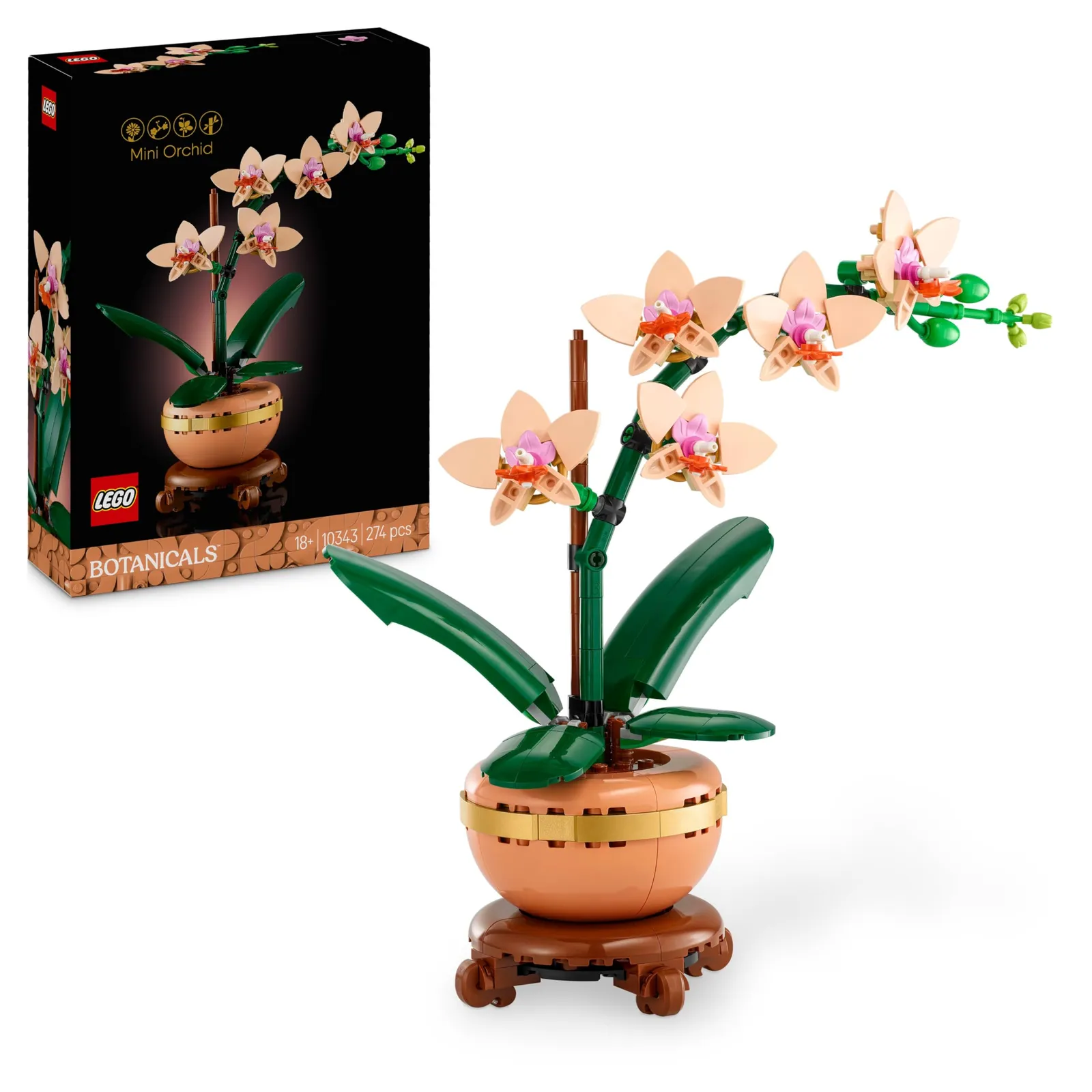 Lego Botanicals Miniorquídea - Planta Artificial Decorativa