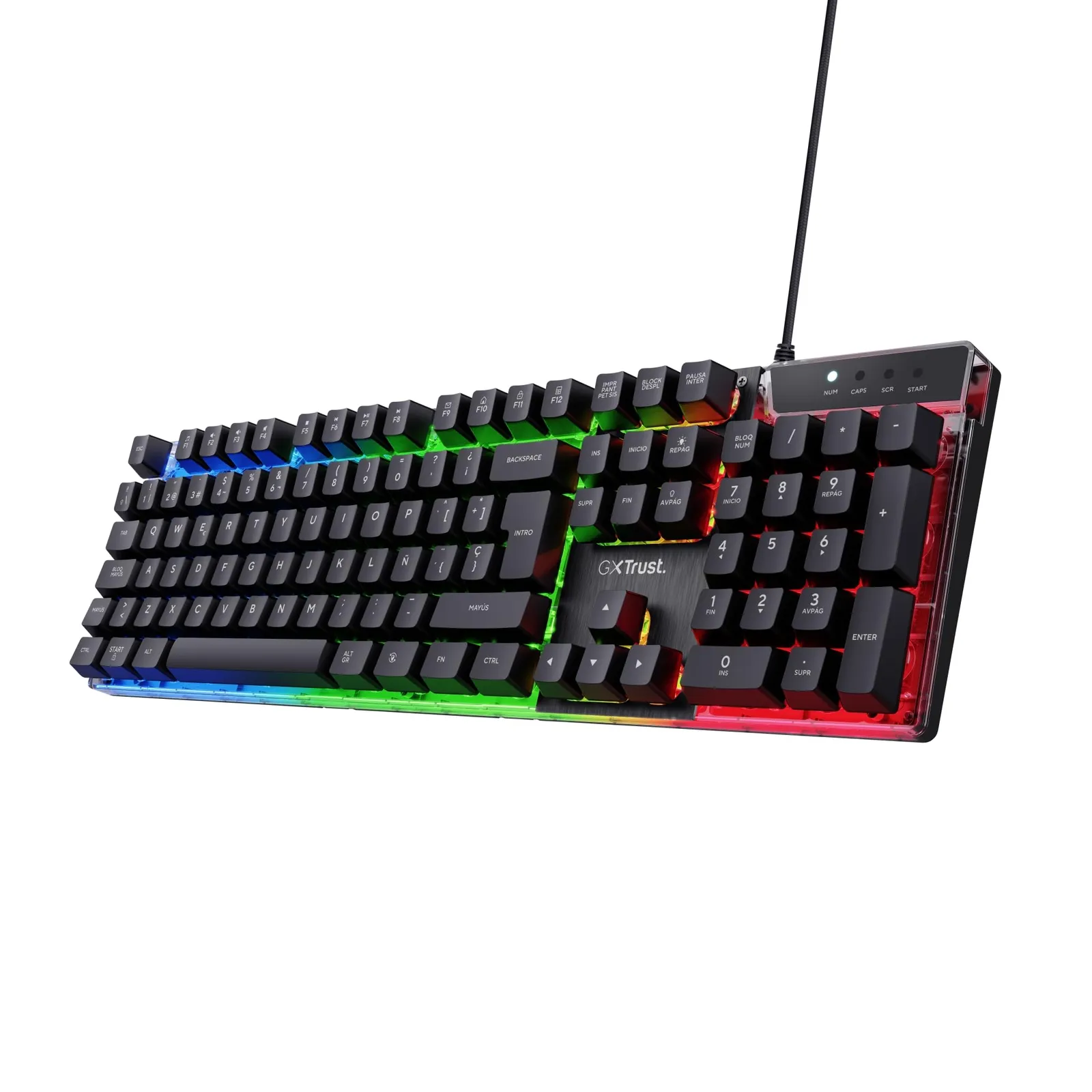 Teclado Gaming Trust GXT 835 Azor QWERTY Anti-Ghosting