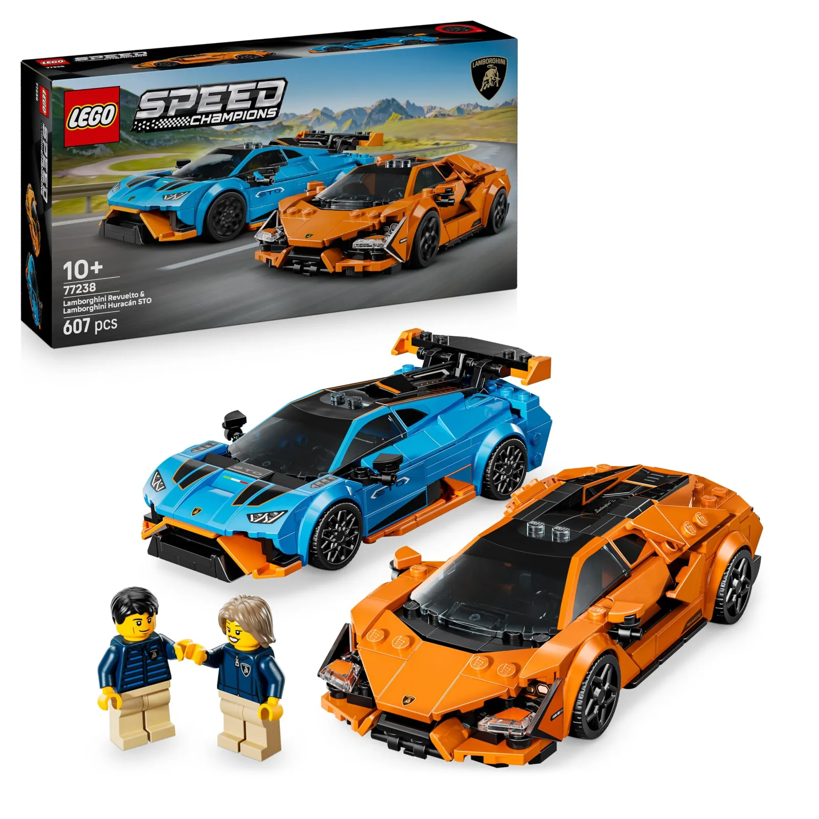 LEGO Speed Champions: Lamborghini Revuelto y Huracán STO con Pilotos (77238)