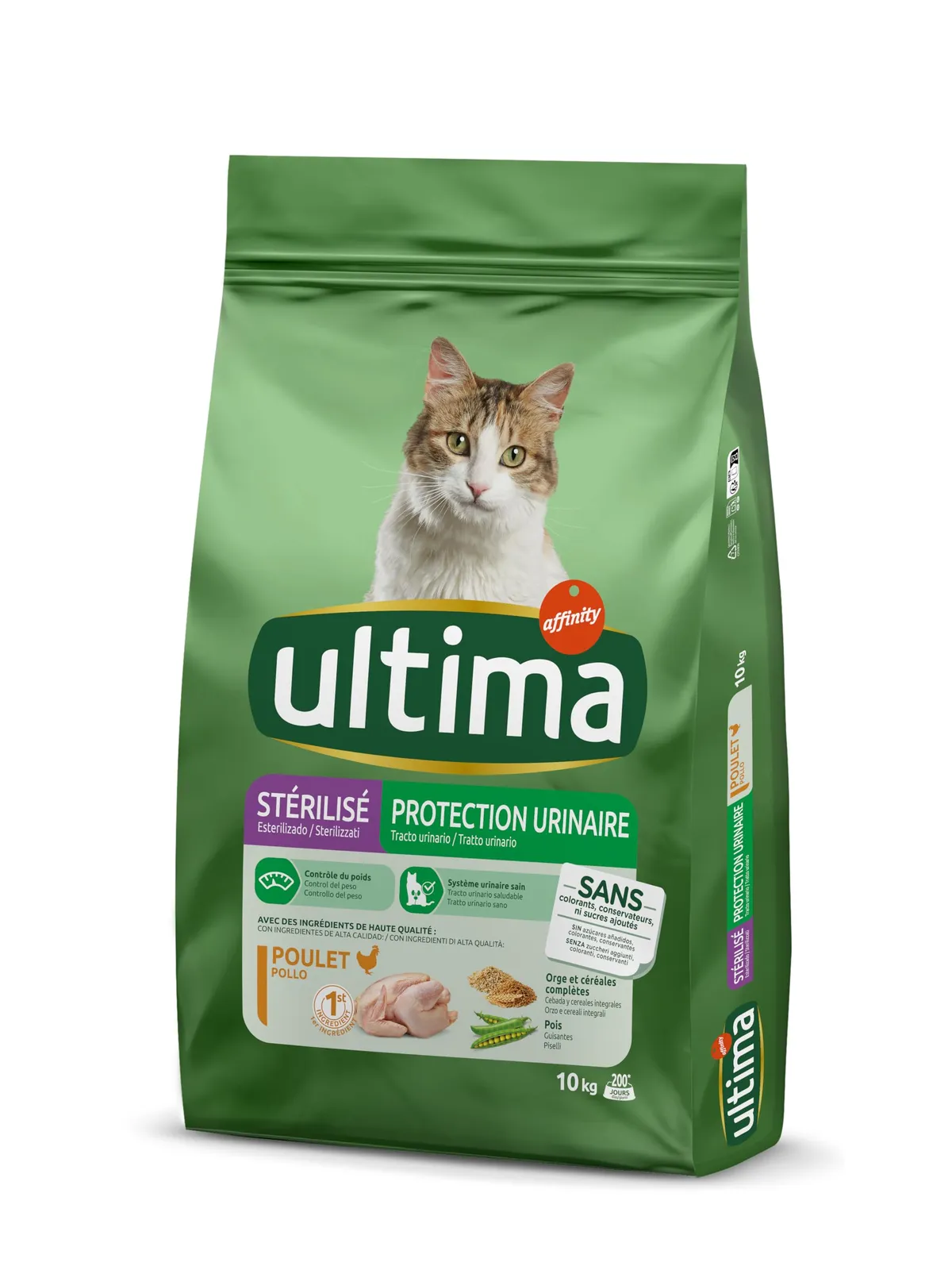 Pienso Ultima para Gatos Esterilizados de Pollo, 10 kg