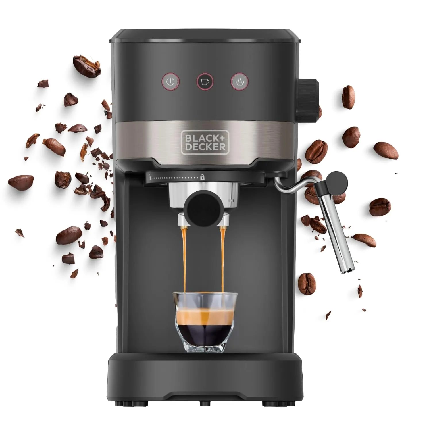 Cafetera Espresso Black+Decker 20 Bares 1100W
