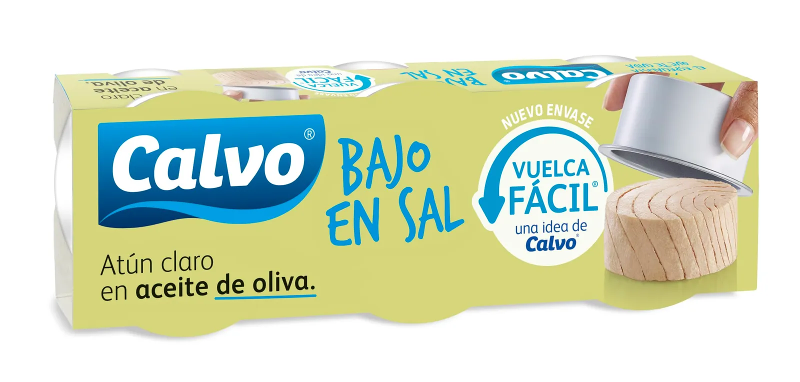 Pack 9 latas Calvo Atún Claro en Aceite de Oliva 65g