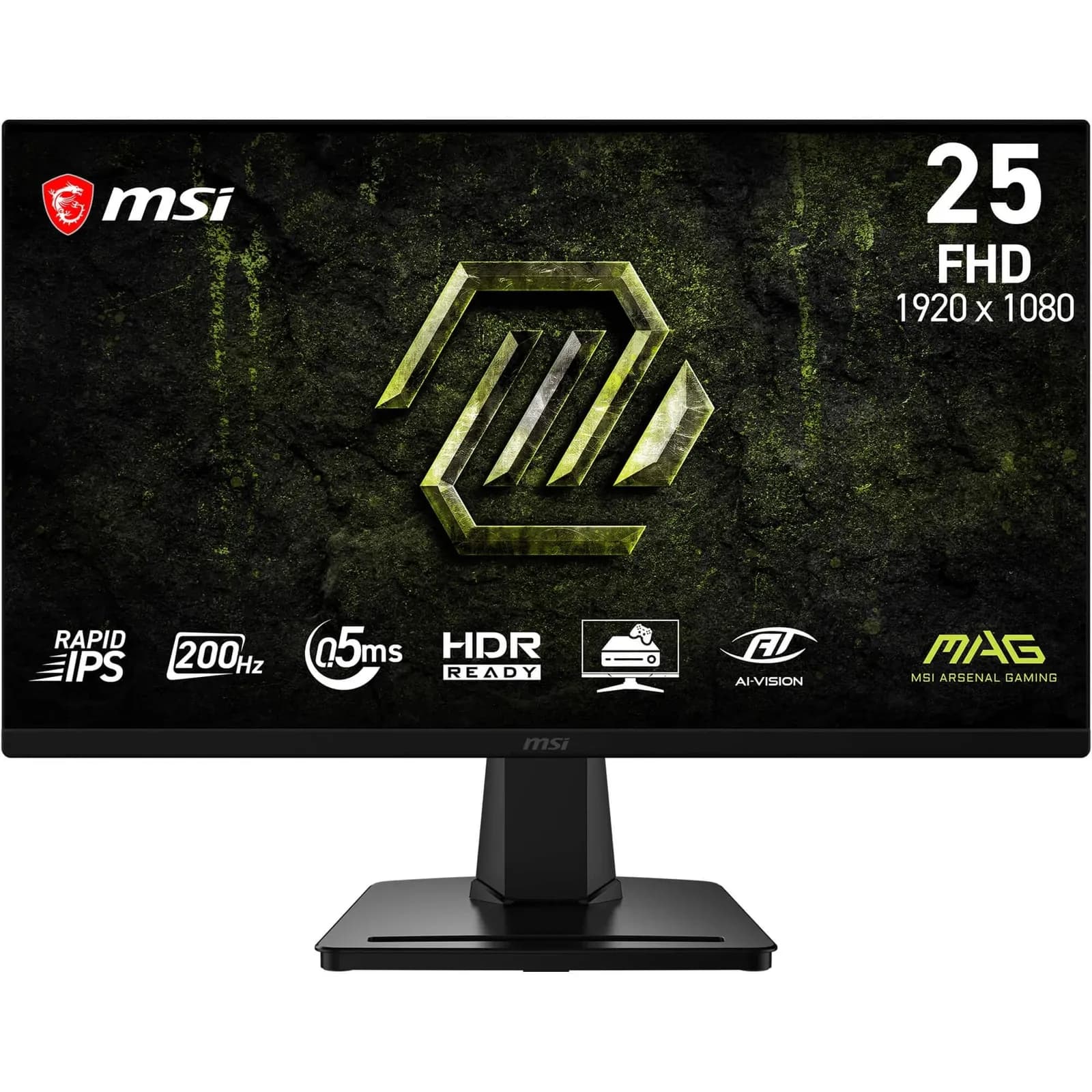 Monitor Gaming MSI MAG 256FA E20: 24.5" Full HD, 200Hz, 0.5ms, Rapid IPS