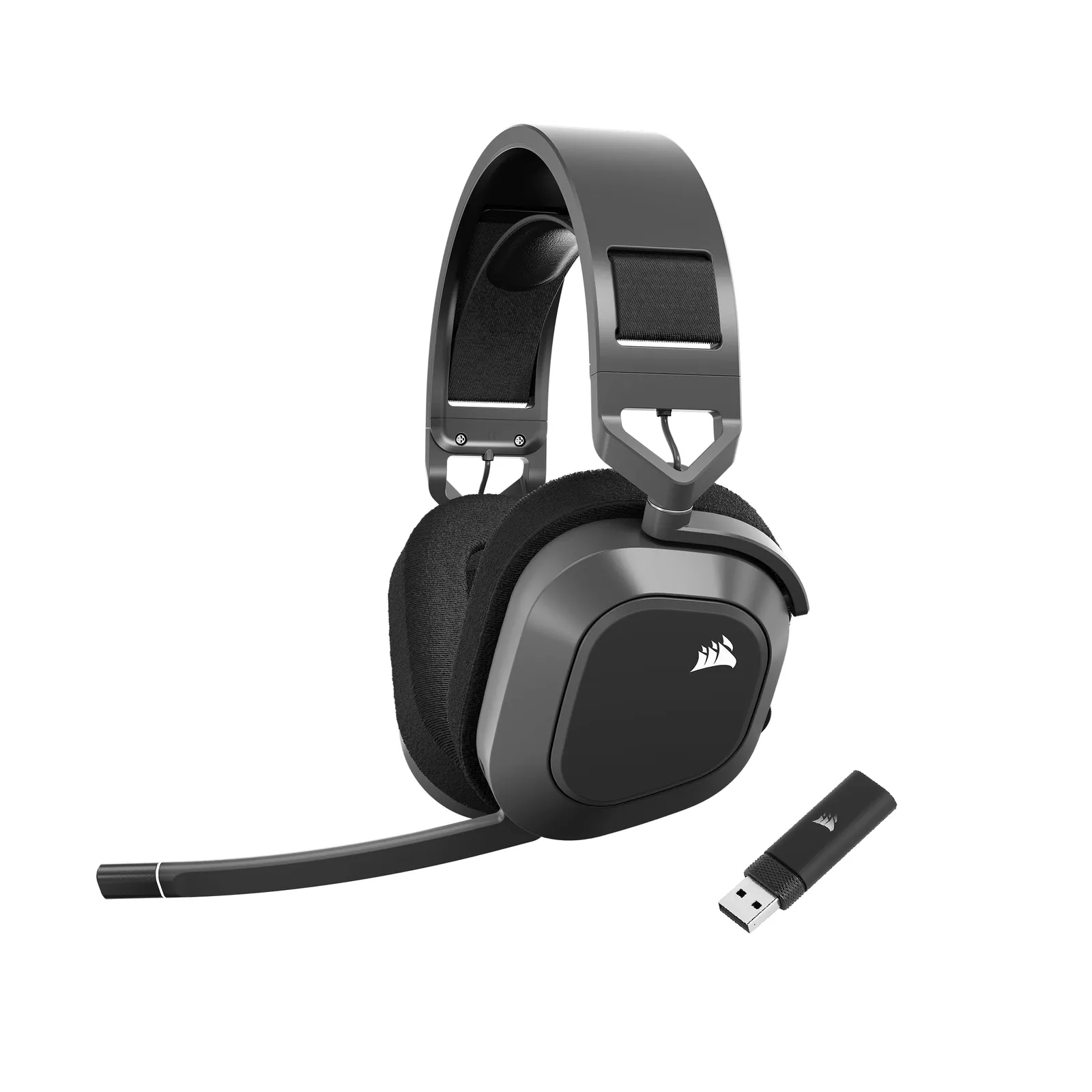 Auriculares Gaming Corsair HS80 MAX Wireless Multiplataforma Bluetooth, Dolby Atmos, Micrófono Broadcast, Gris