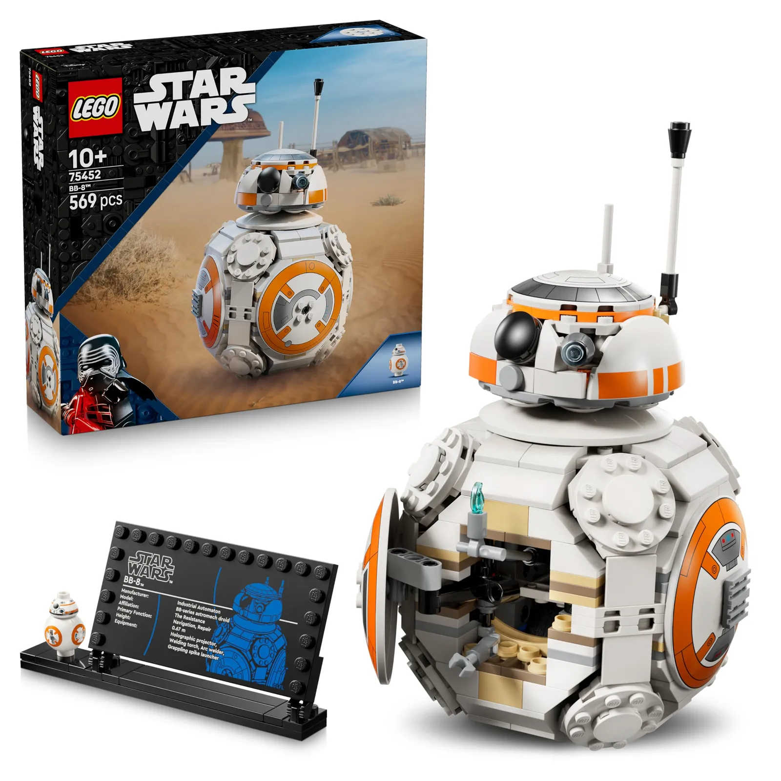 LEGO Star Wars BB-8 75452 - Droide Astromecánico, Juguete para Niños 10+ Años