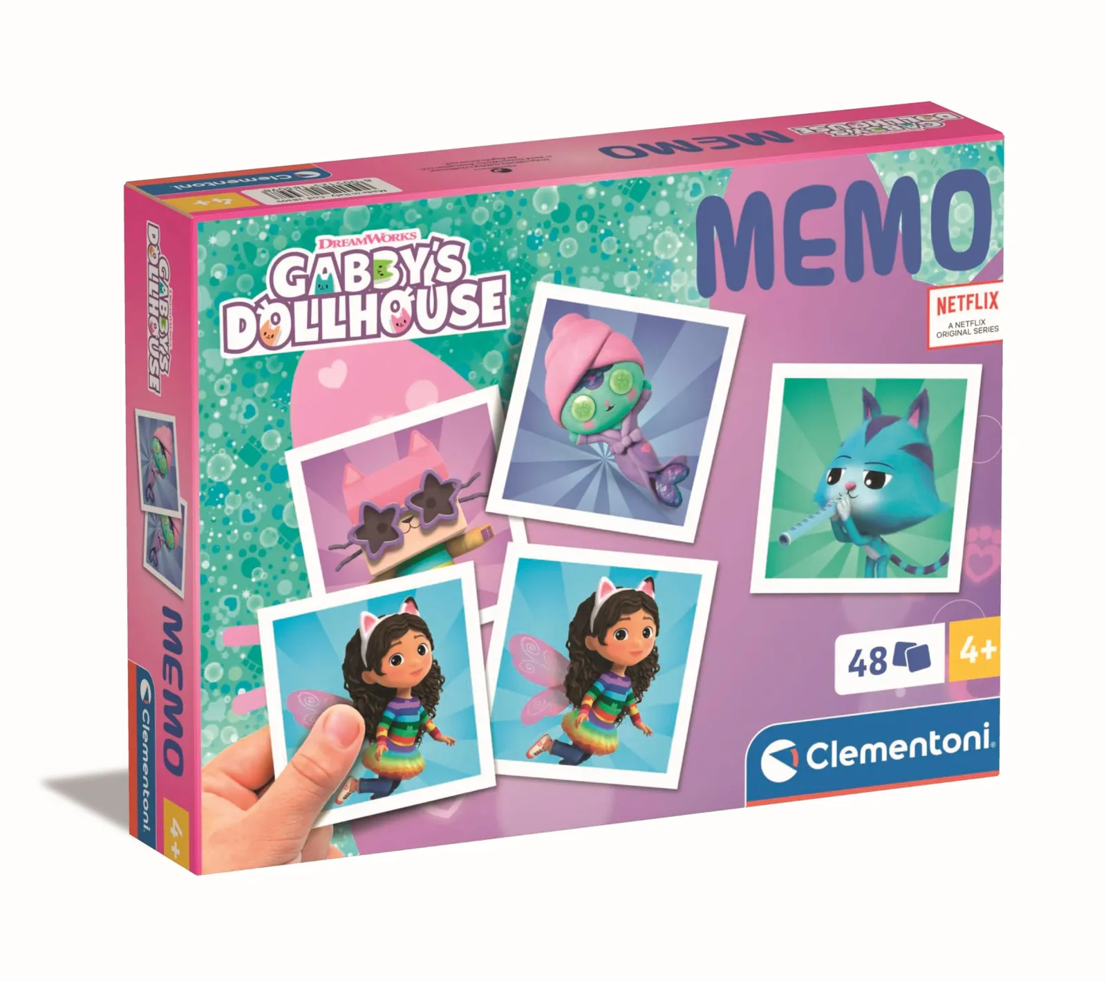 Juego Educativo Clementoni Gabby's Dollhouse Pocket con 48 Fichas