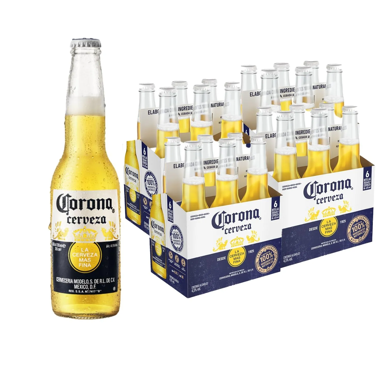 Pack 24 Botellines Cerveza Corona Extra 33cl