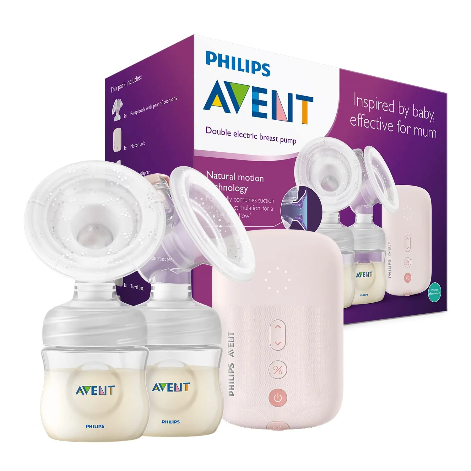 Philips Avent SCF397/11: Extractor Leche Eléctrico Doble