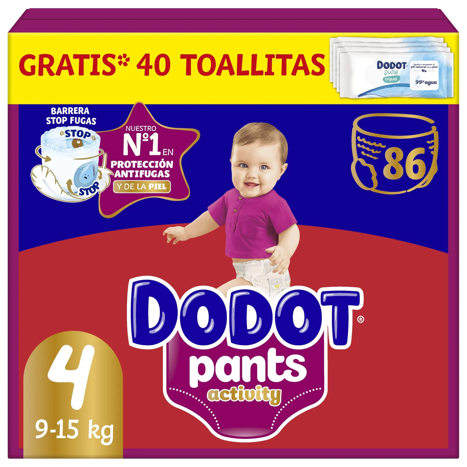 Pañales braguita Dodot Activity Pants Talla 4