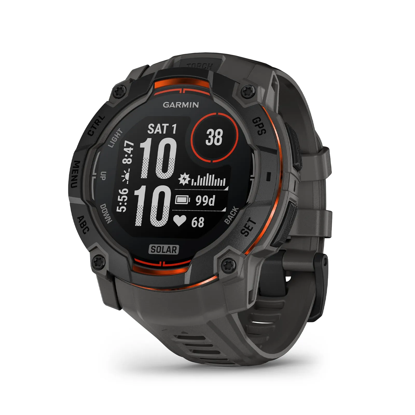 Reloj Inteligente Garmin Instinct 3 Solar GPS 50mm Blanco