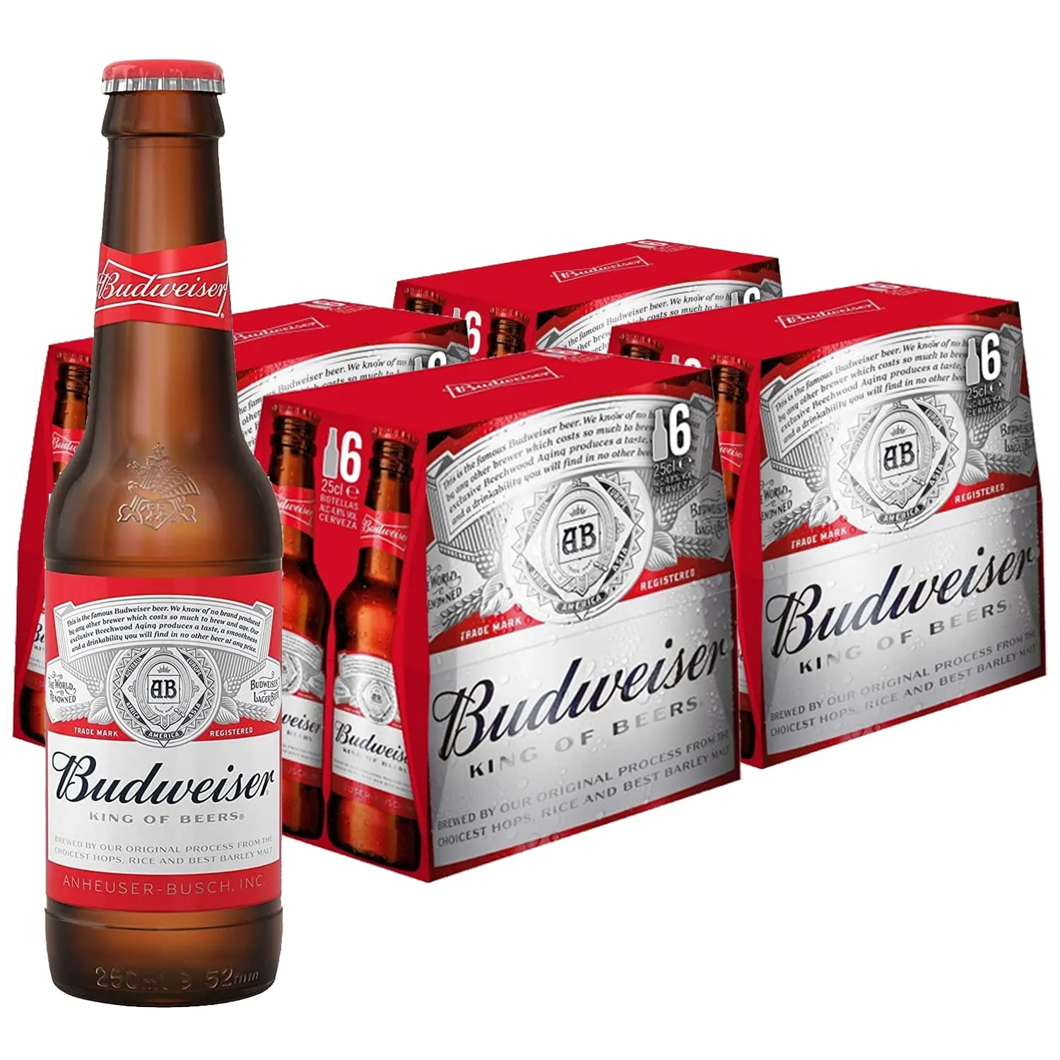Pack 24 Budweiser American Lager 25cl