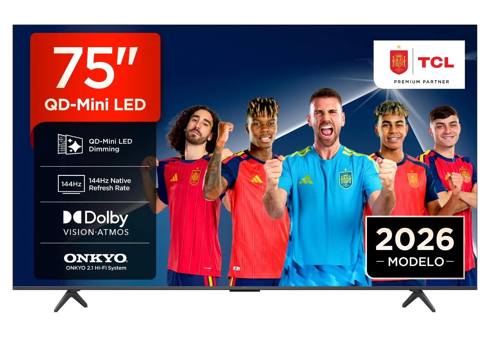 Smart TV TCL 75T8D 75" QD-Mini LED 4K 144Hz