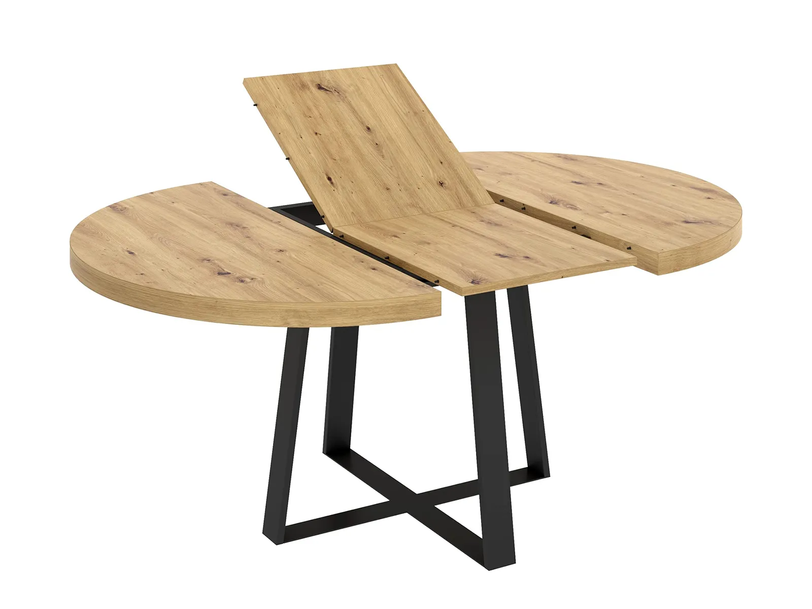 Mesa Comedor Redonda Extensible DEKIT GRUPO RIMOBEL Duna - 77x110-158 cm