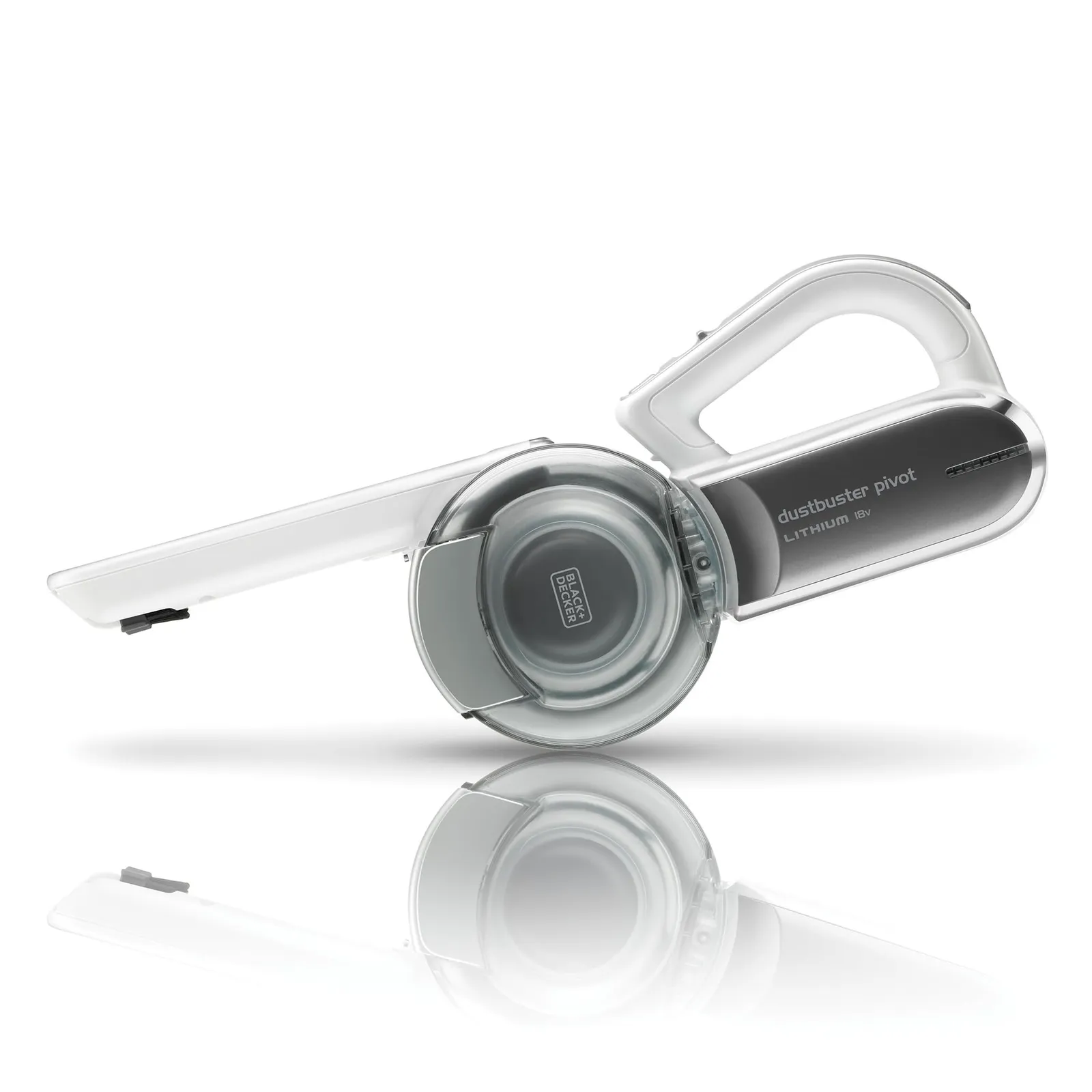 Aspirador de Mano Black+Decker PV1820L-QW 18V con Cabezal Pivotante y Accesorios