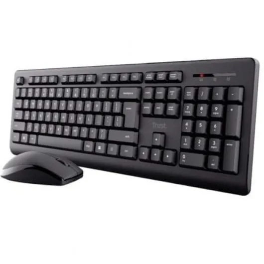 Pack Teclado y Ratón Inalámbricos Trust Primo Negro