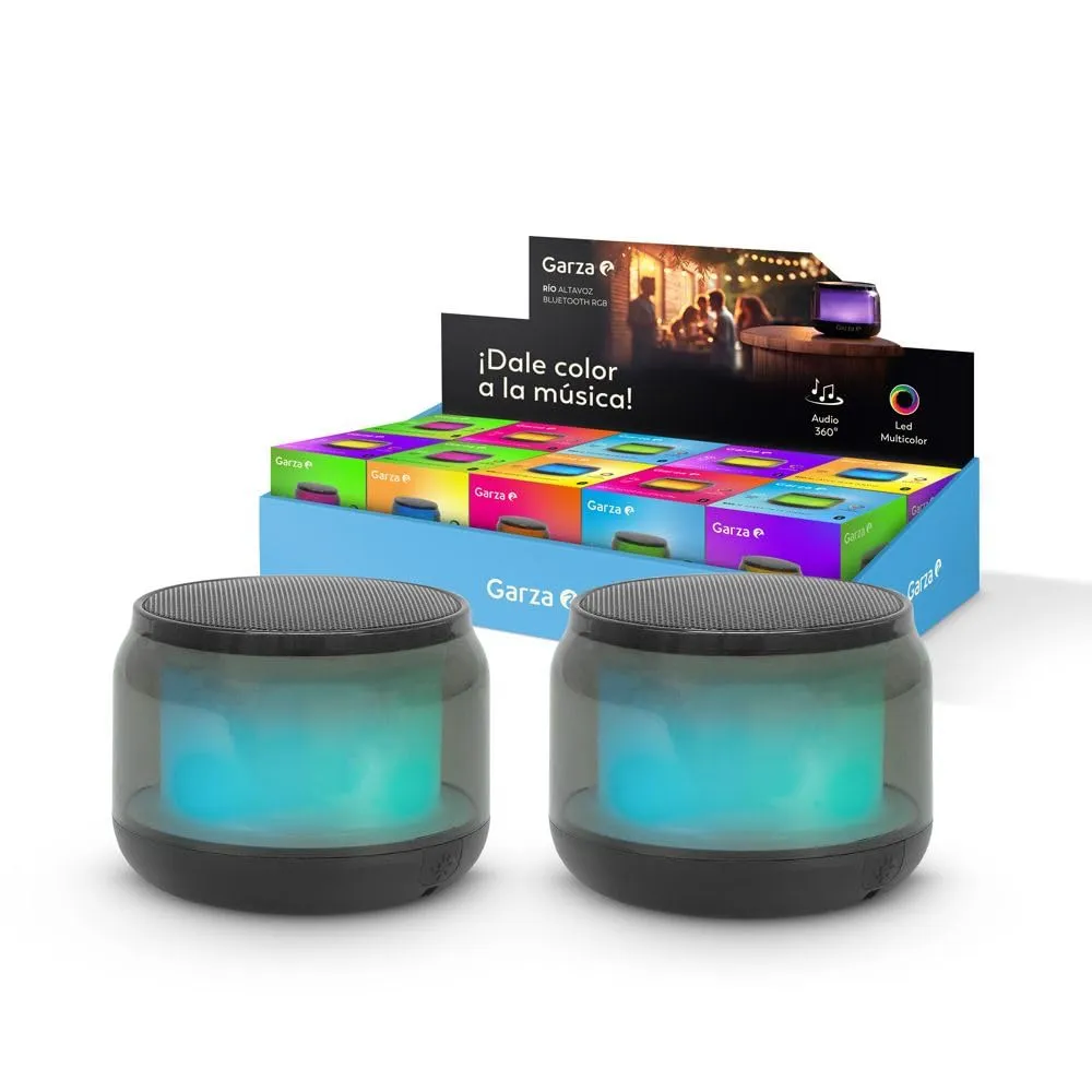 Pack 2x Garza Rio Altavoces Bluetooth Portátiles