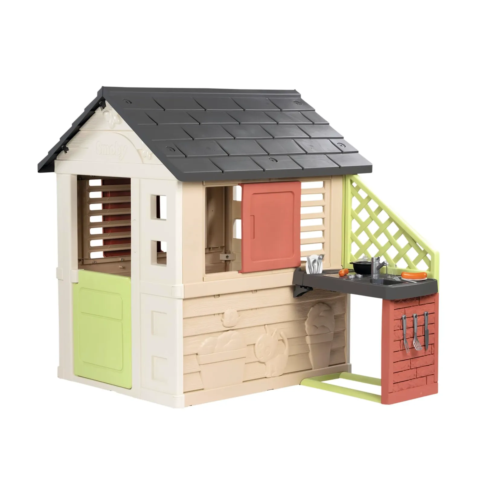 Casa Infantil Smoby con Cocina - Juego Interior/Exterior