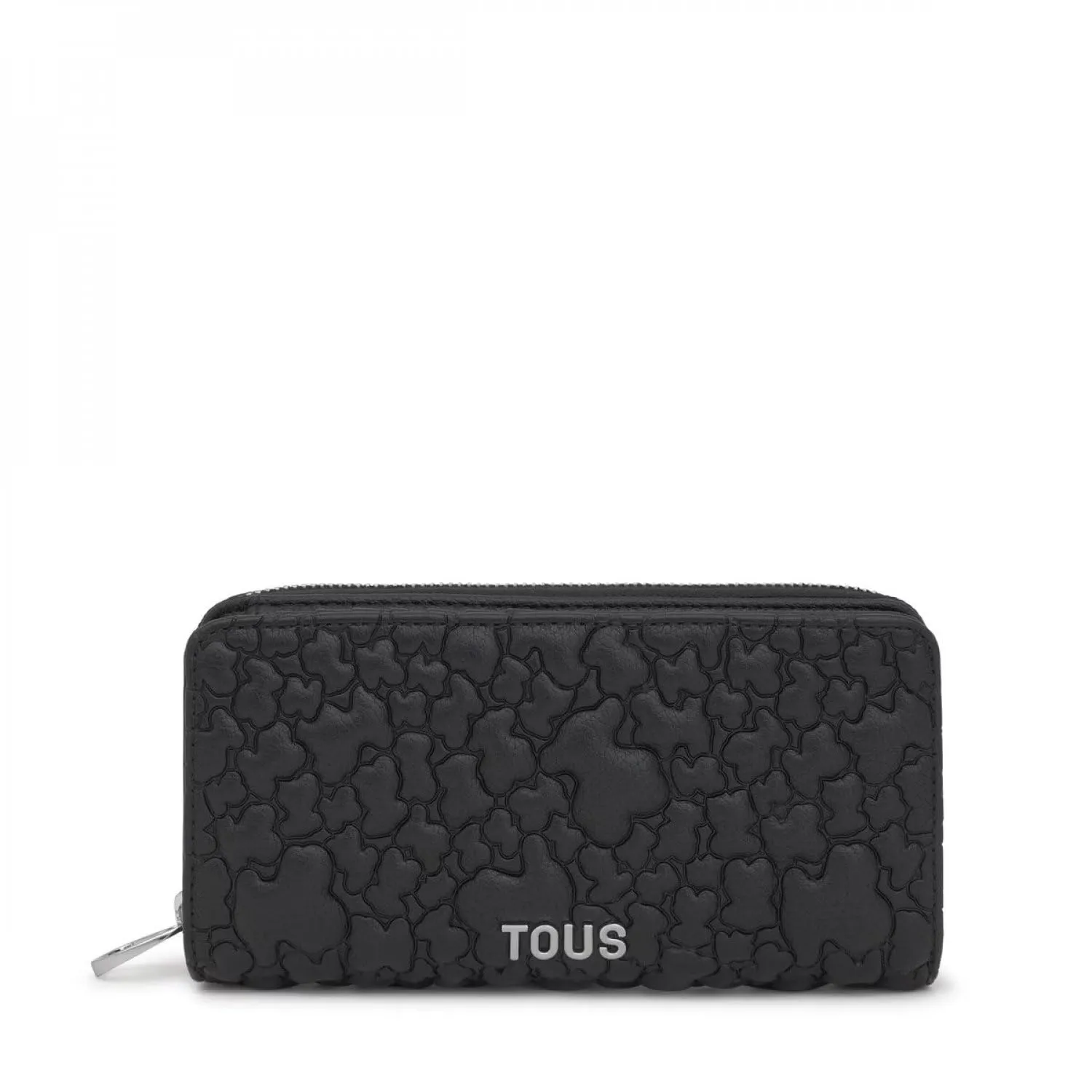 Tous Puffy Bear Cartera Mujer Negra en Poliuretano con Cremallera