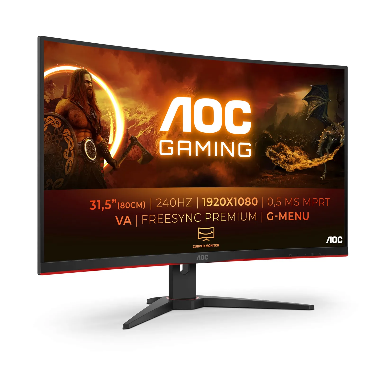 Monitor Gaming Curvo AOC 32" Full HD 240Hz