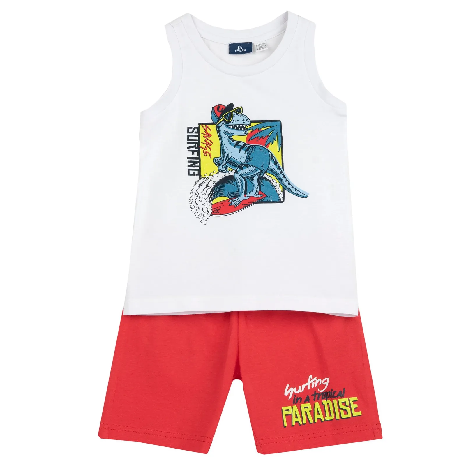 Conjunto Infantil Chicco Camiseta y Pantalón Corto