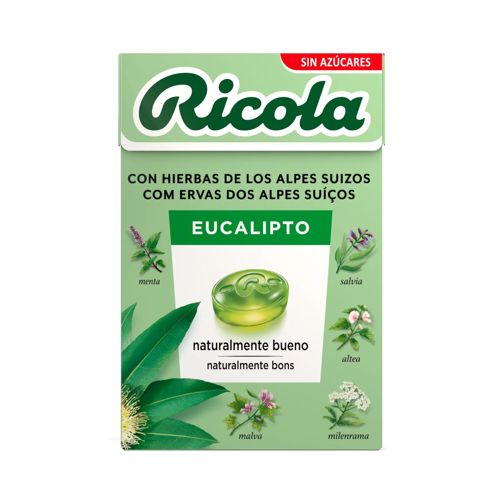 Pack 3x Caramelos Eucalipto Sin Azúcar Ricola