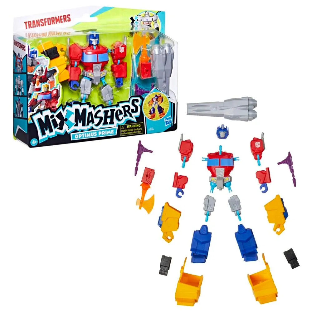 Figura Transformers MixMashers Optimus Prime Deluxe Articulada