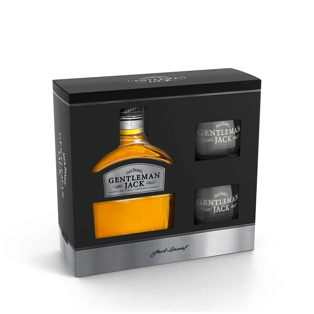 Jack Daniel's Gentleman Jack 70cl con 2 vasos