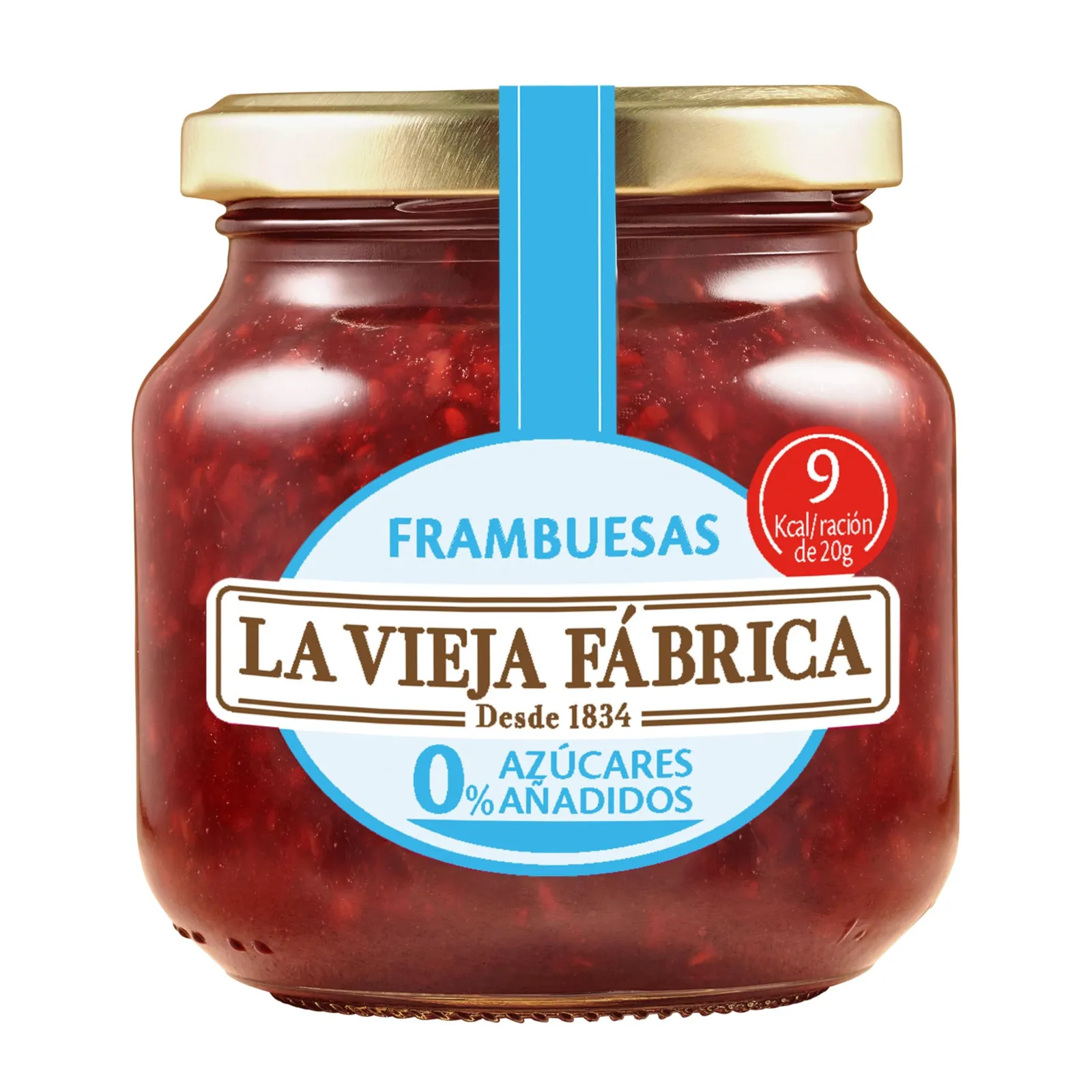 3x La Vieja Fábrica Mermelada Frambuesa Sin Azúcares Añadidos 245g