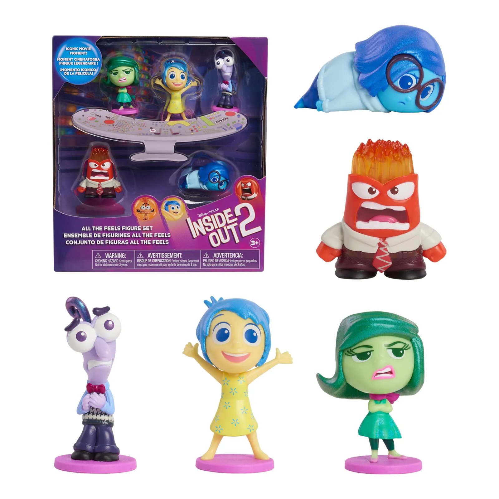 Figuras Disney Pixar Inside Out 2 (Pack 5 Figuras)