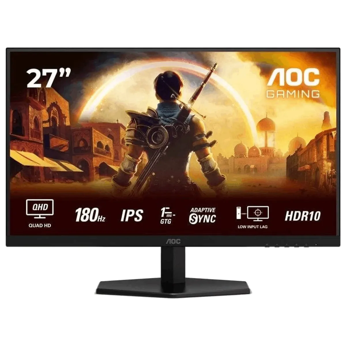 Monitor AOC Q27G42XE, 27" QHD, 180Hz, 0.5ms MPRT, Fast IPS, G-Sync Compatible