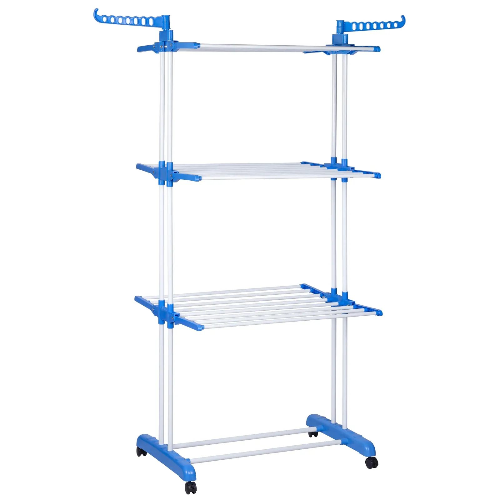 Tendedero de ropa vertical con estructura plegable