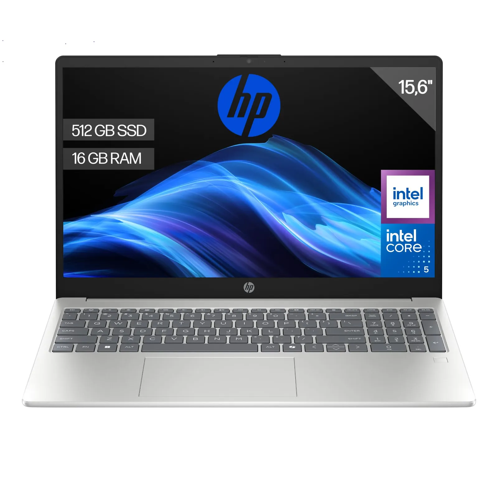 HP Portátil 15,6" FHD 512GB SSD Intel Core i5