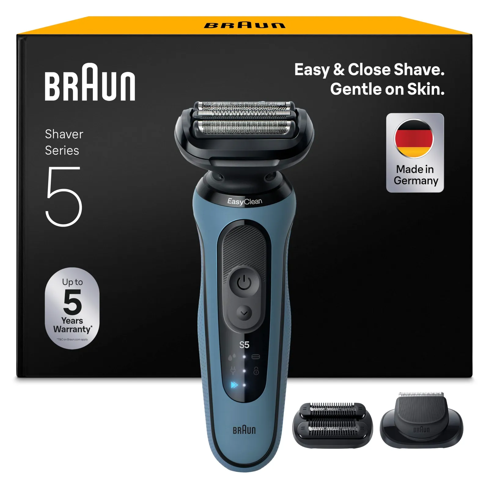 Braun Series 5 52-A1820SI: Afeitadora Eléctrica Azul para Hombre