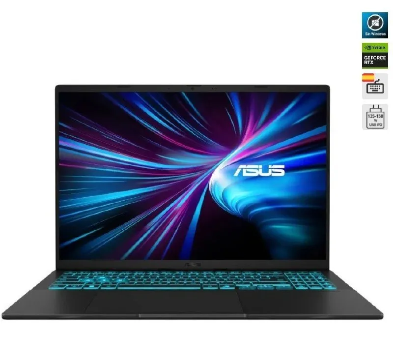 Portátil ASUS V16 V3607VU-RP099: Intel Core 7, 16GB RAM, 512GB SSD, RTX 4050, 16"