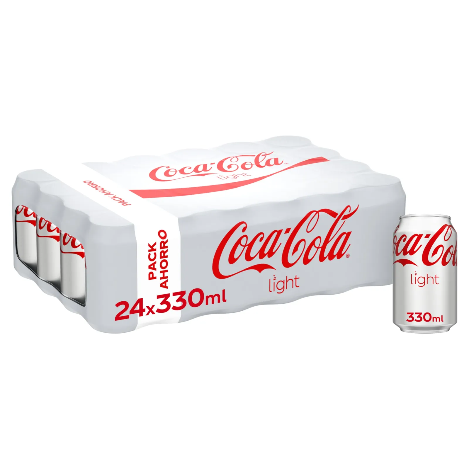 24 Latas Coca-Cola Light Refresco Cola 330ml