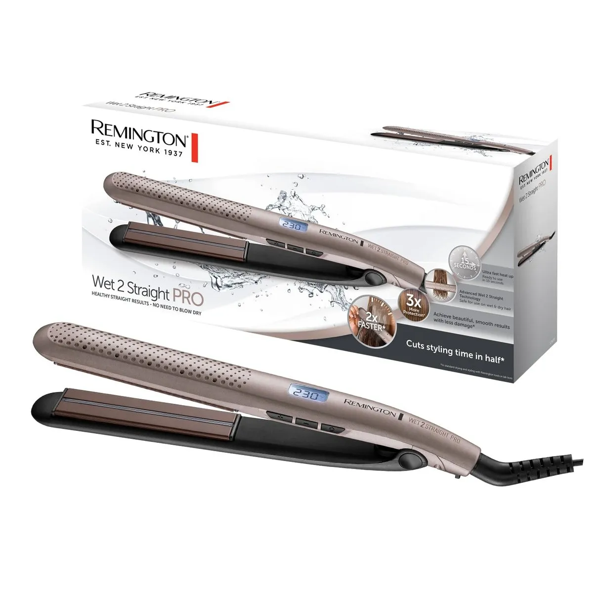 Plancha de Pelo Remington Wet2Straight Pro: Cabello Húmedo o Seco