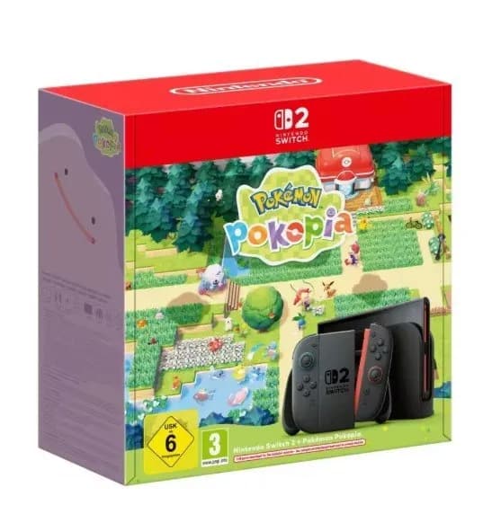 Consola Nintendo Switch 2 + Juego Pokémon Pókopía (Código Descarga Digital)