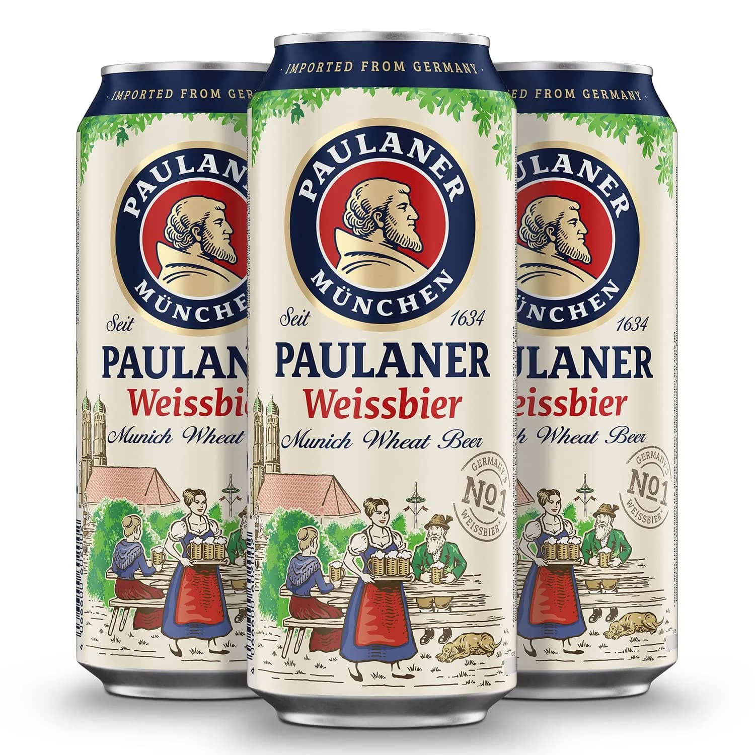Pack 72 Latas Cerveza Trigo Paulaner 50cl