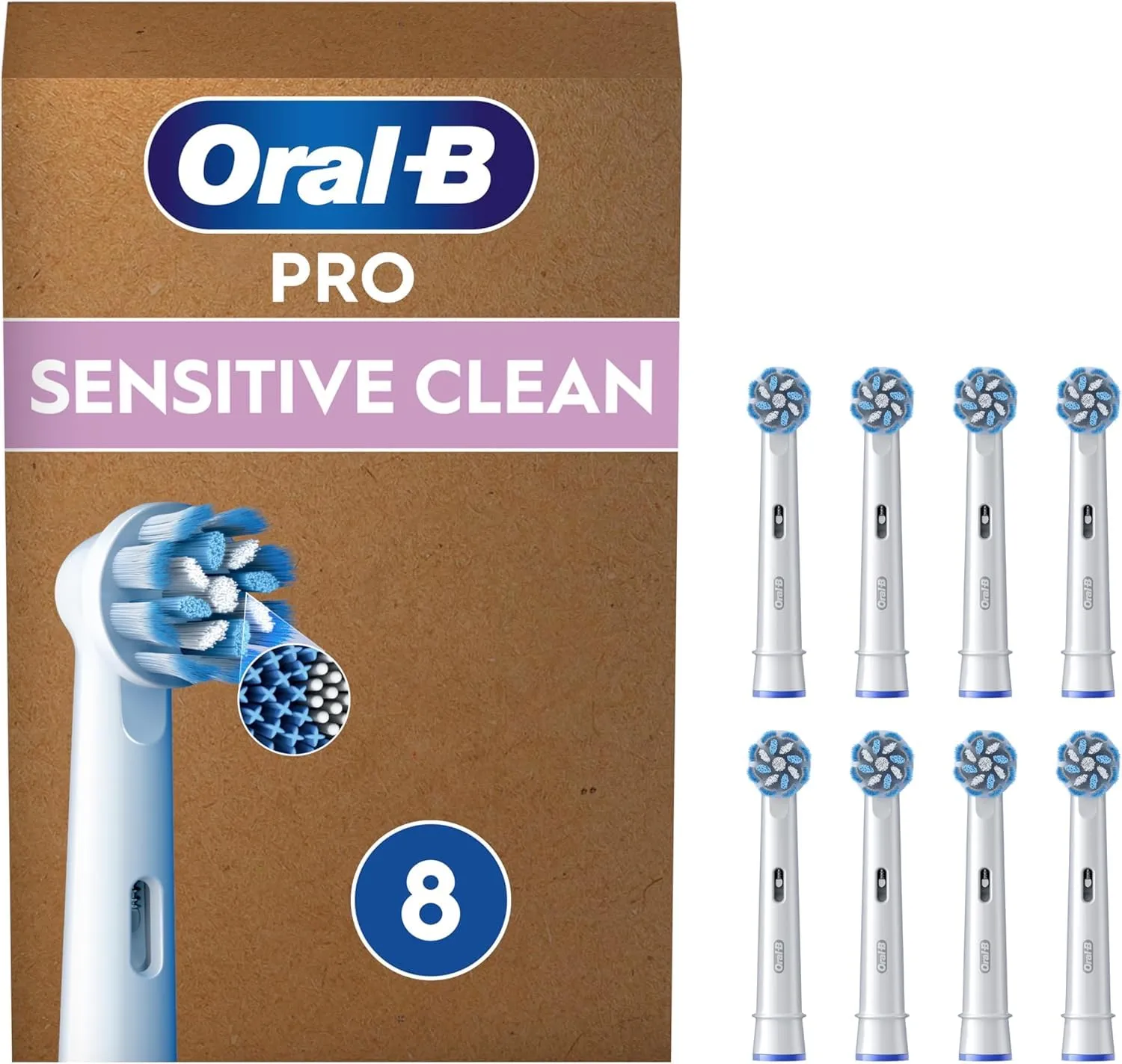Pack 8 Cabezales Oral-B Pro Sensitive Clean