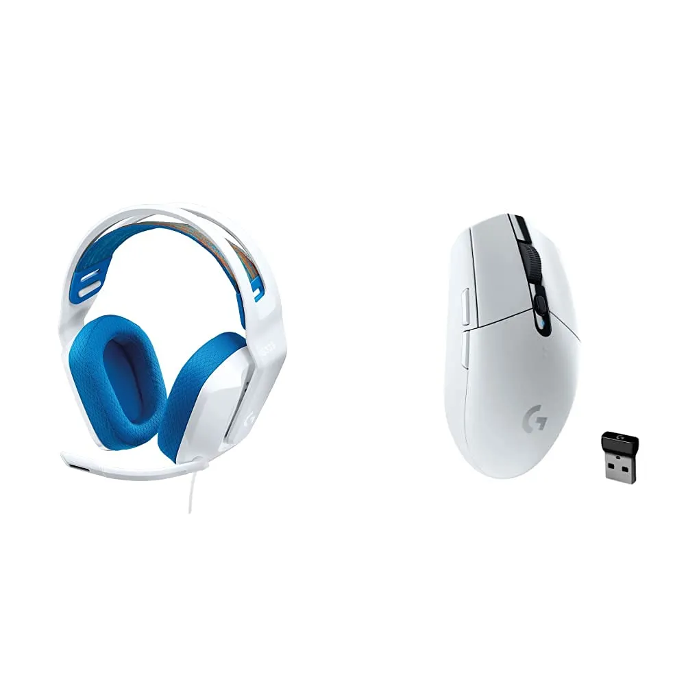 Pack Auriculares Gaming Logitech G335 Blancos + Ratón G305 LIGHTSPEED