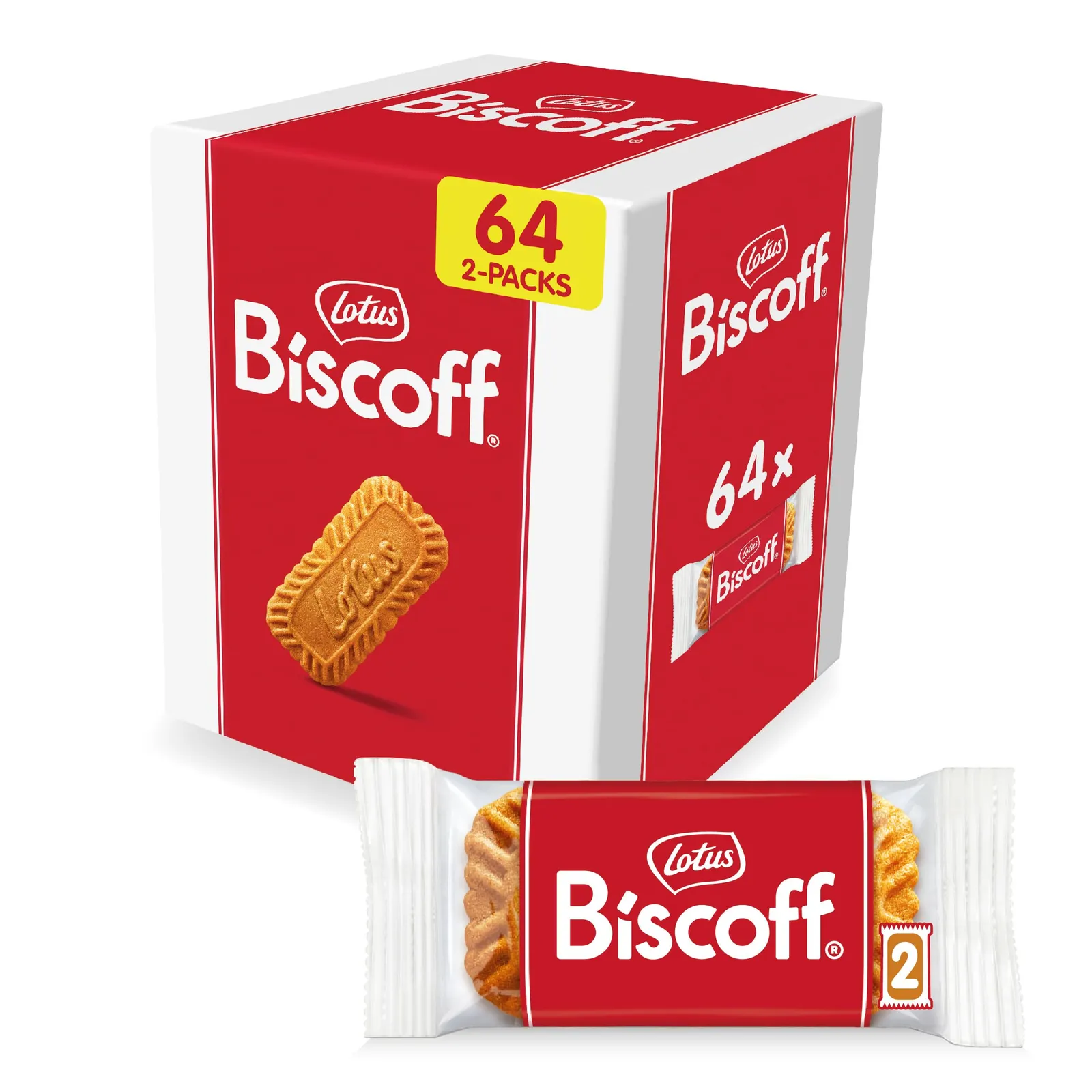 64 Sobres Lotus Biscoff Galletas (992g)
