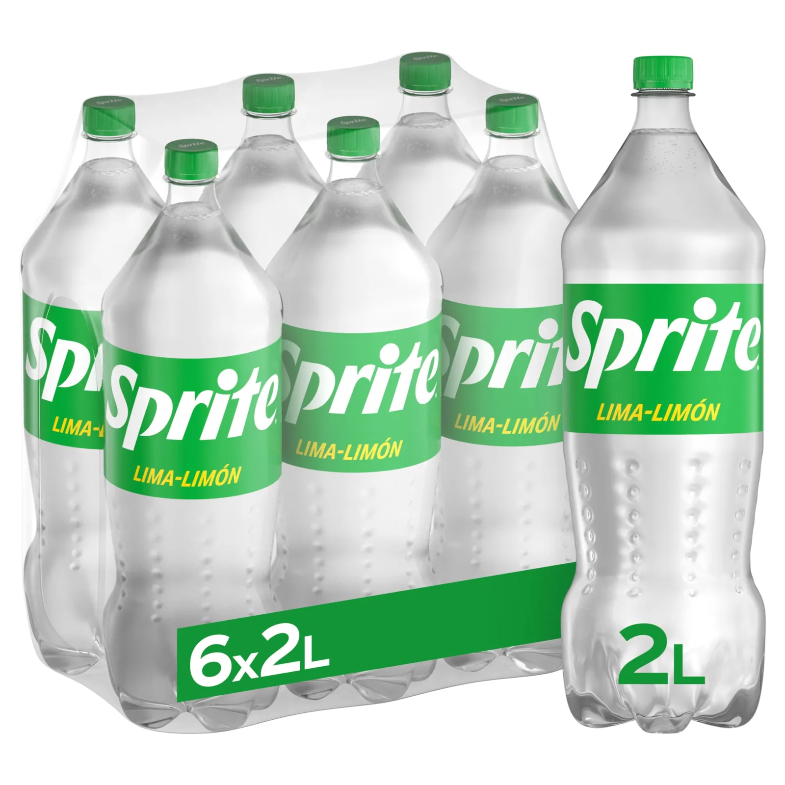 Pack 6 Botellas Sprite Zero Limón 2L