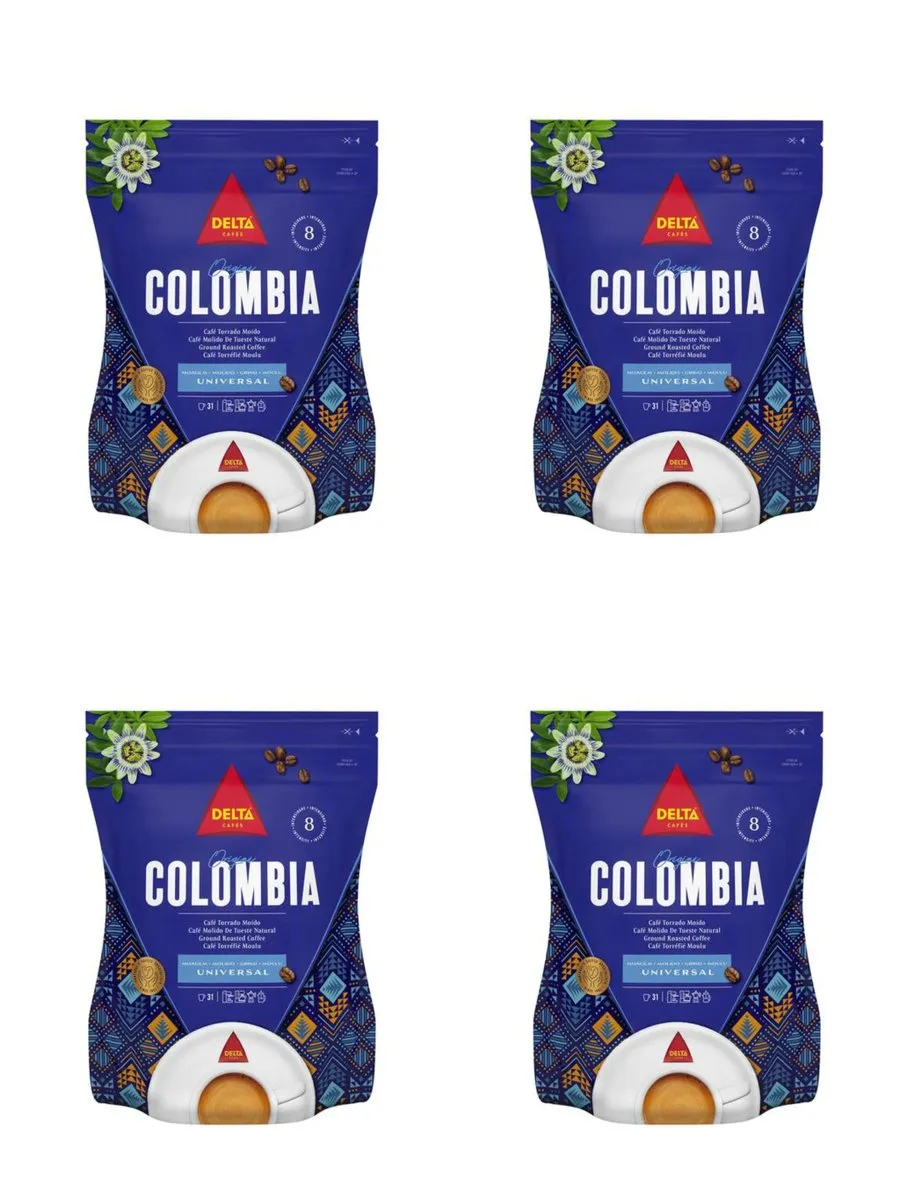 4x Delta Cafés Origen Colombia Molido Natural 220g