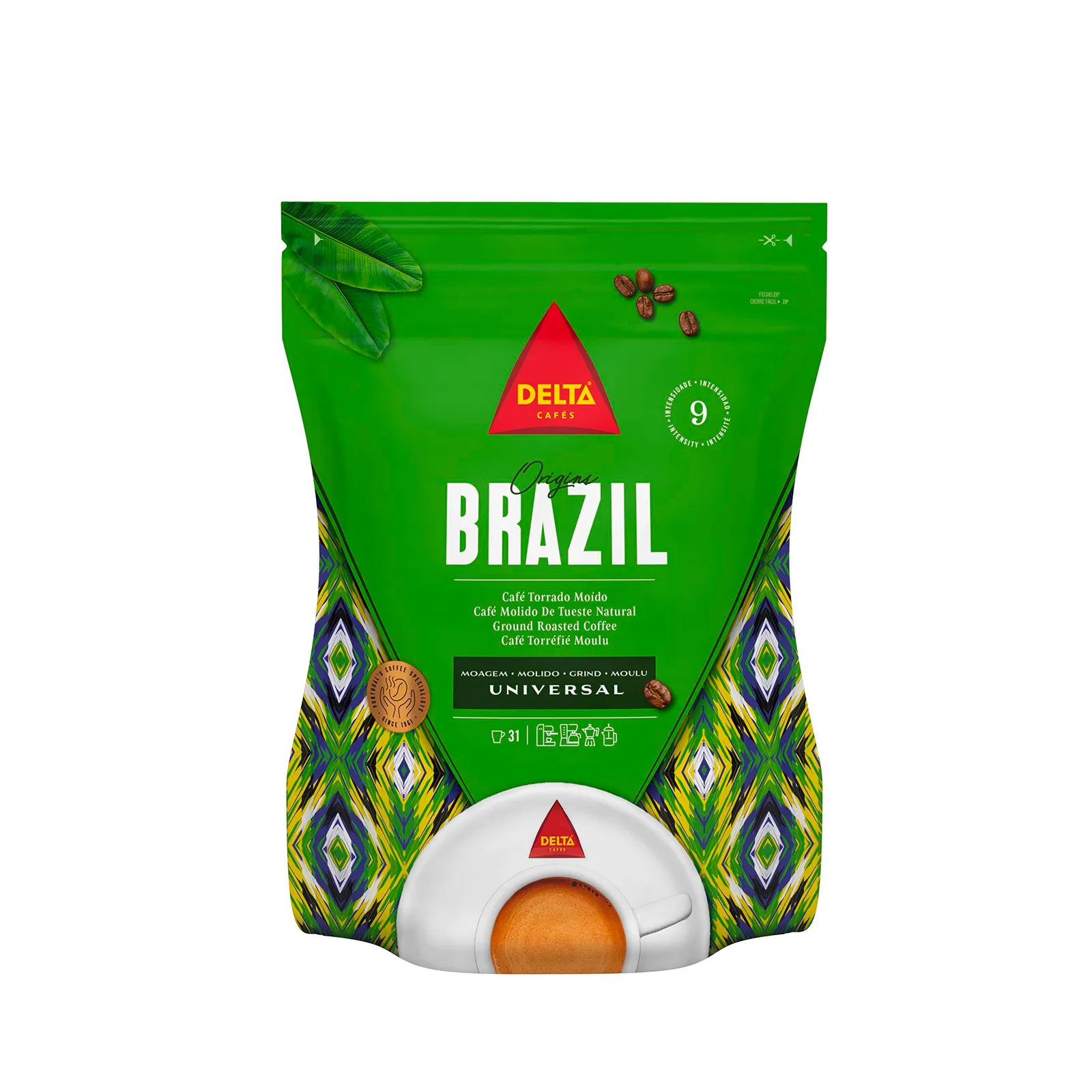 Pack 2x Café Molido Delta Origen Brasil 220g